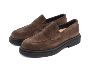 ART883 – Ανδρικό Suede Penny Loafer | Καφέ