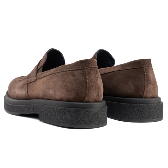 ART883 – Ανδρικό Suede Penny Loafer | Καφέ