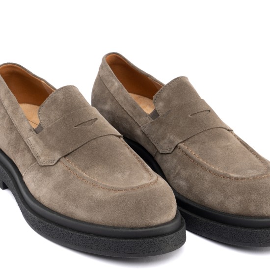 ART883 – Ανδρικό Suede Penny Loafer | Fango
