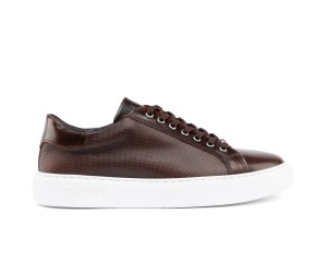 ART910 – Ανδρικό Δερμάτινο Sneaker | Καφέ