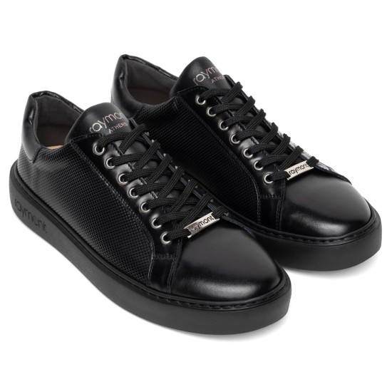 ART918 – Luxury Leather Casual Sneaker | Μαύρο