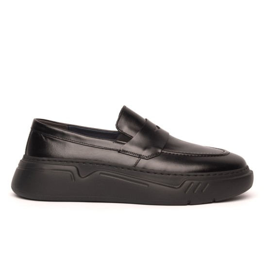 ART925 – Men's Leather Penny Loafer | Black