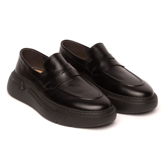 ART925 – Men's Leather Penny Loafer | Black